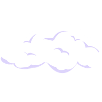 a white cloud on a black background